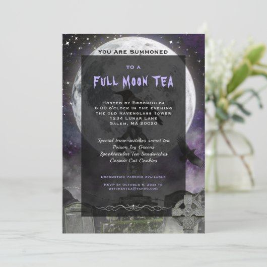 Invitation à la soirée théâtrale des sorcières sou (Debout devant)