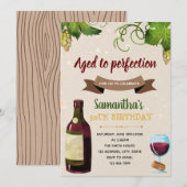 Invitation à la soirée thématique sur le vin (Devant / Derrière)