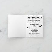 Invitation à la soirée vampire Halloween (Intérieur)