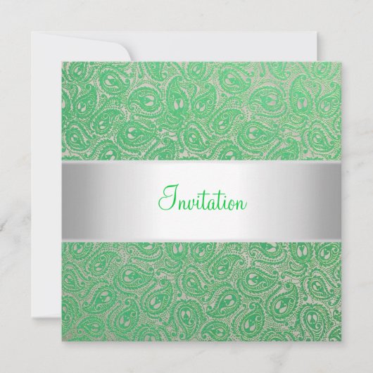 Invitation à la Soirée verte de Paisley (Devant)