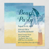 Invitation à la sortie du sable et de la plage de  (Devant / Derrière)