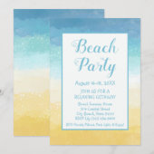 Invitation à la sortie du sable et de la plage de  (Devant / Derrière)