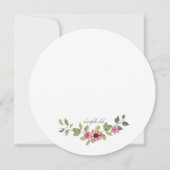 Invitation à la structure de fil à fleurs (Dos)