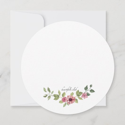 Invitation à la structure de fil à fleurs (Dos)