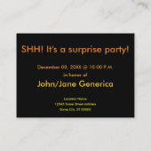 invitation à la surprise élégante (Dos)