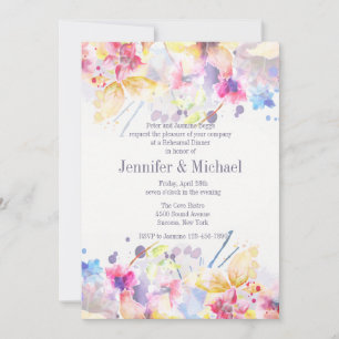 Invitation à la symphonie Watercolor