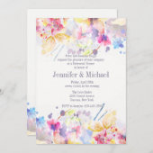 Invitation à la symphonie Watercolor (Devant / Derrière)