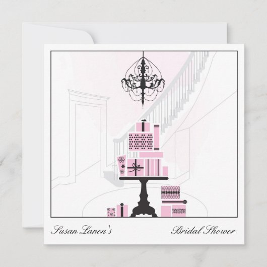 Invitation à la table cadeau des Mariages Fêtes de (Devant)