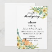 Invitation à la Tanksgiving (Devant / Derrière)