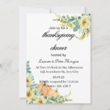 Invitation à la Tanksgiving