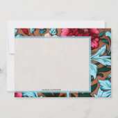 Invitation à la tapisserie d'oiseaux (Dos)