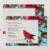 Invitation à la tapisserie d'oiseaux (Devant / Derrière)