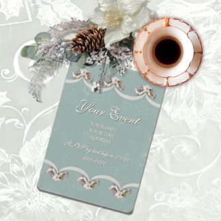 Invitation à la tapisserie florale victorienne en 