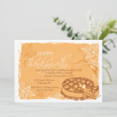 Invitation à la tarte de Thanksgiving (Debout devant)