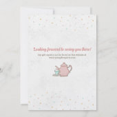 Invitation à la Tea Party et au High Tea (Dos)