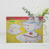 Invitation à la Teapot, Cup et Cake Party (Debout devant)