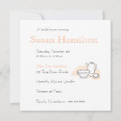 Invitation à la tenue de Mariage Fête de l'mariée (Dos)