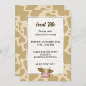 Invitation à la tête de vache (Devant / Derrière)