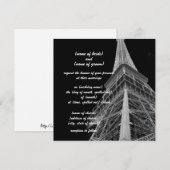 invitation à la tour eiffel (Devant / Derrière)