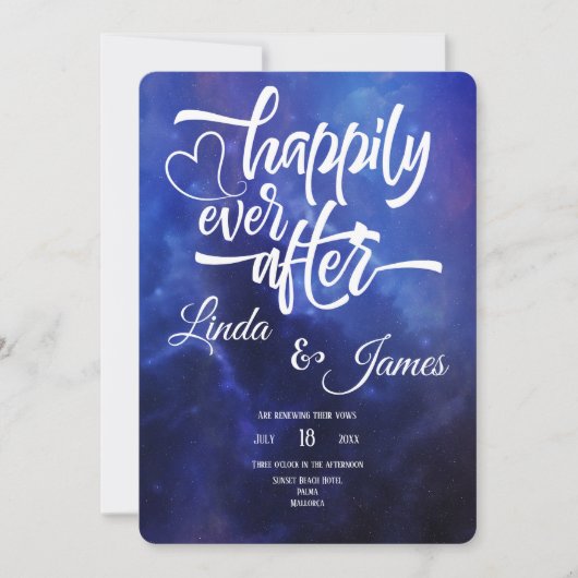 Invitation à la typographie de la nébuleuse bleue (Devant)