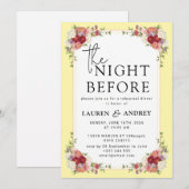 Invitation à la veille du mariage (Devant / Derrière)