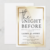 Invitation à la veille du mariage (Devant / Derrière)