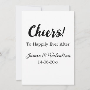 Invitation À la vie heureuse pour toujours nom du couple date