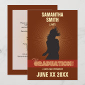 Invitation à la visite d'études supérieures (fille (Devant / Derrière)