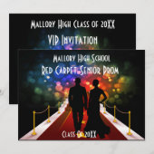 invitation à la vitrine de tapis rouge ou à la vit (Devant / Derrière)