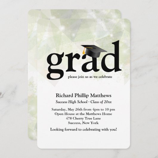 Invitation à l'Abstraite tendance (Devant / Derrière)