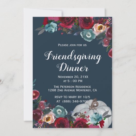 Invitation à l'action amicale de la marine bourgui (Devant)