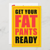 Invitation À L'Action D'Amour Pour Les Gros Pantal (Devant / Derrière)