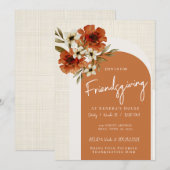 Invitation à l'Action de grâce Friendsgiving d'Aut (Devant / Derrière)