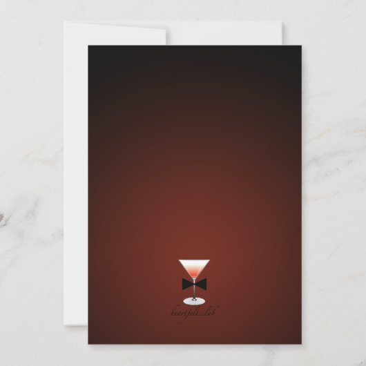 Invitation à l'affaire Bow Cravate (Dos)