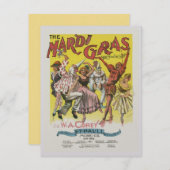 Invitation à l'affiche de Mardi Gras (Devant / Derrière)