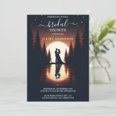 Invitation À Lakeside Mountain Fun Nature Lake Fête des marié (Debout devant)