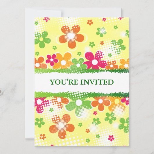 Invitation à l'alimentation en fleurs (Devant)