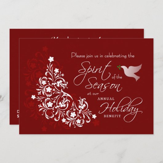 Invitation à l'allocation de charité (Devant / Derrière)