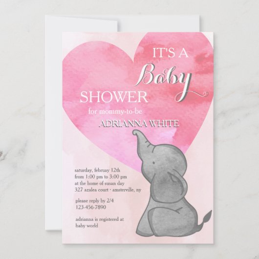 Invitation à l'amour des éléphants (Devant)