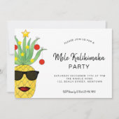 Invitation à l'ananas du parti Mele Kalikimaka (Devant)