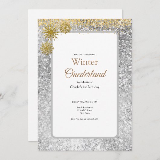 Invitation à l'anniversaire (Devant / Derrière)