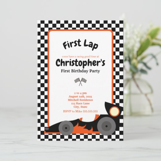 Invitation à l'anniversaire (Debout devant)