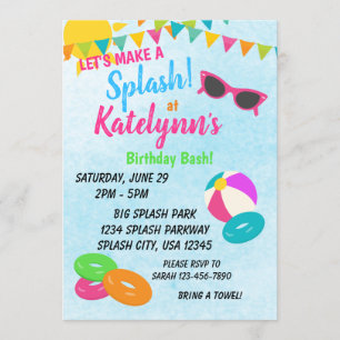 Invitation à l'anniversaire