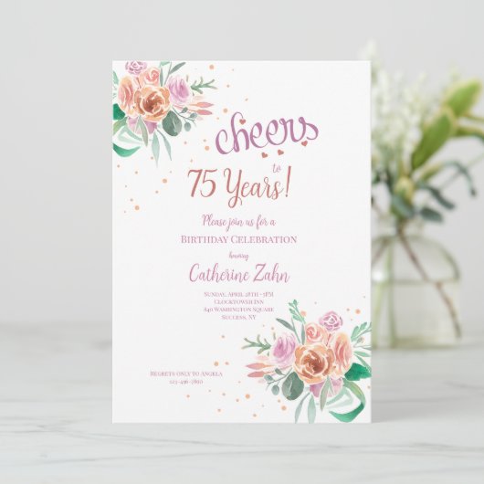 Invitation à l'anniversaire (Debout devant)