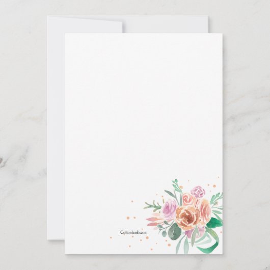 Invitation à l'anniversaire (Dos)