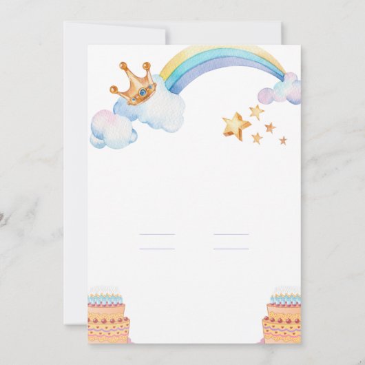 invitation à l'anniversaire (Dos)