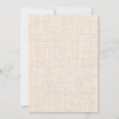 Invitation à l'anniversaire 70e - Verdure lin Soix (Dos)