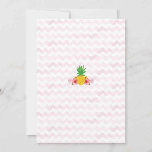 Invitation à l'anniversaire d'Aloha (Dos)