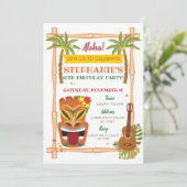 Invitation à l'anniversaire d'Aloha Luau (Debout devant)