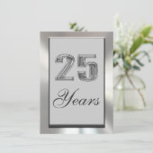 Invitation à l'anniversaire d'argent de 25 ans (Debout devant)